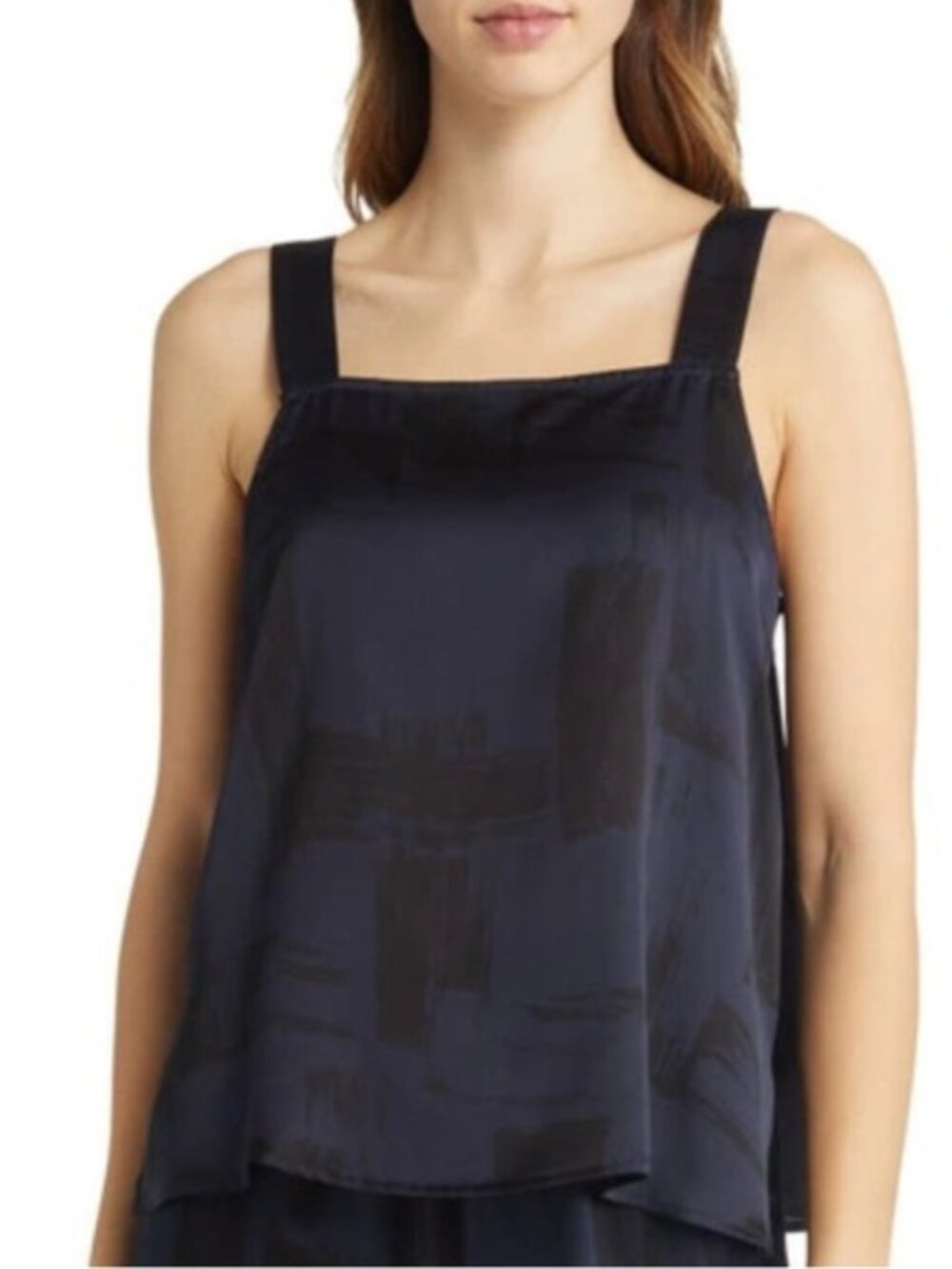 Eileen Fisher New With Tags! Silk Brushstroke Tank Top, XL, Capsule Wardrobe